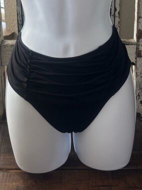 Victoria's Secret Black High-Waist Bikini Bottom